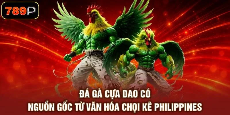 Đá gà cựa dao có nguồn gốc từ văn hóa chọi kê Philippines